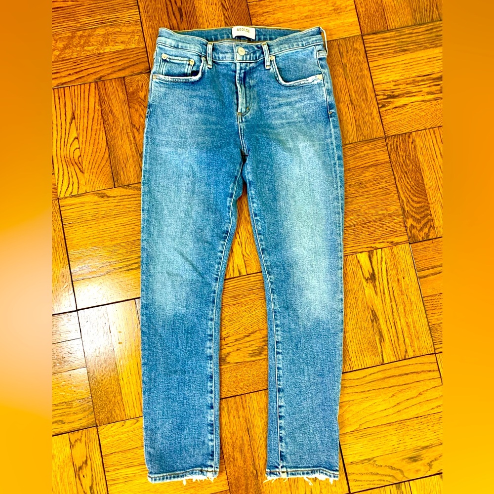 Agolde woman’s high rise straight leg crop jeans size 26